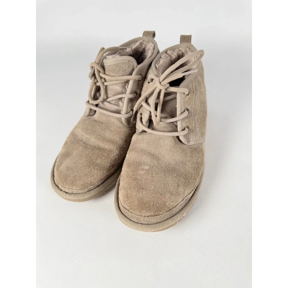 UGG Neumel Tan Suede‎ Lace Up Chukka Boots Mens Size 9 3236